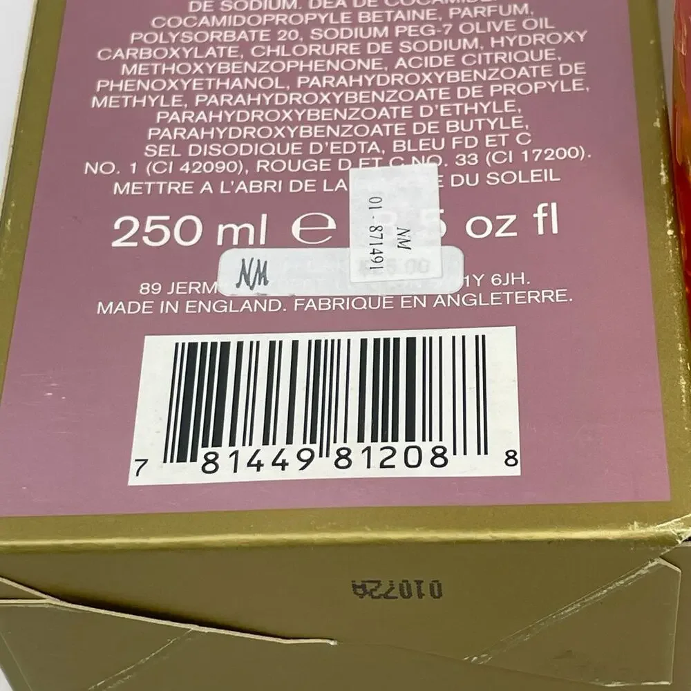 Floris London China Rose Moisturizing Bath And Shower Gel 8.5 FL OZ New in Box